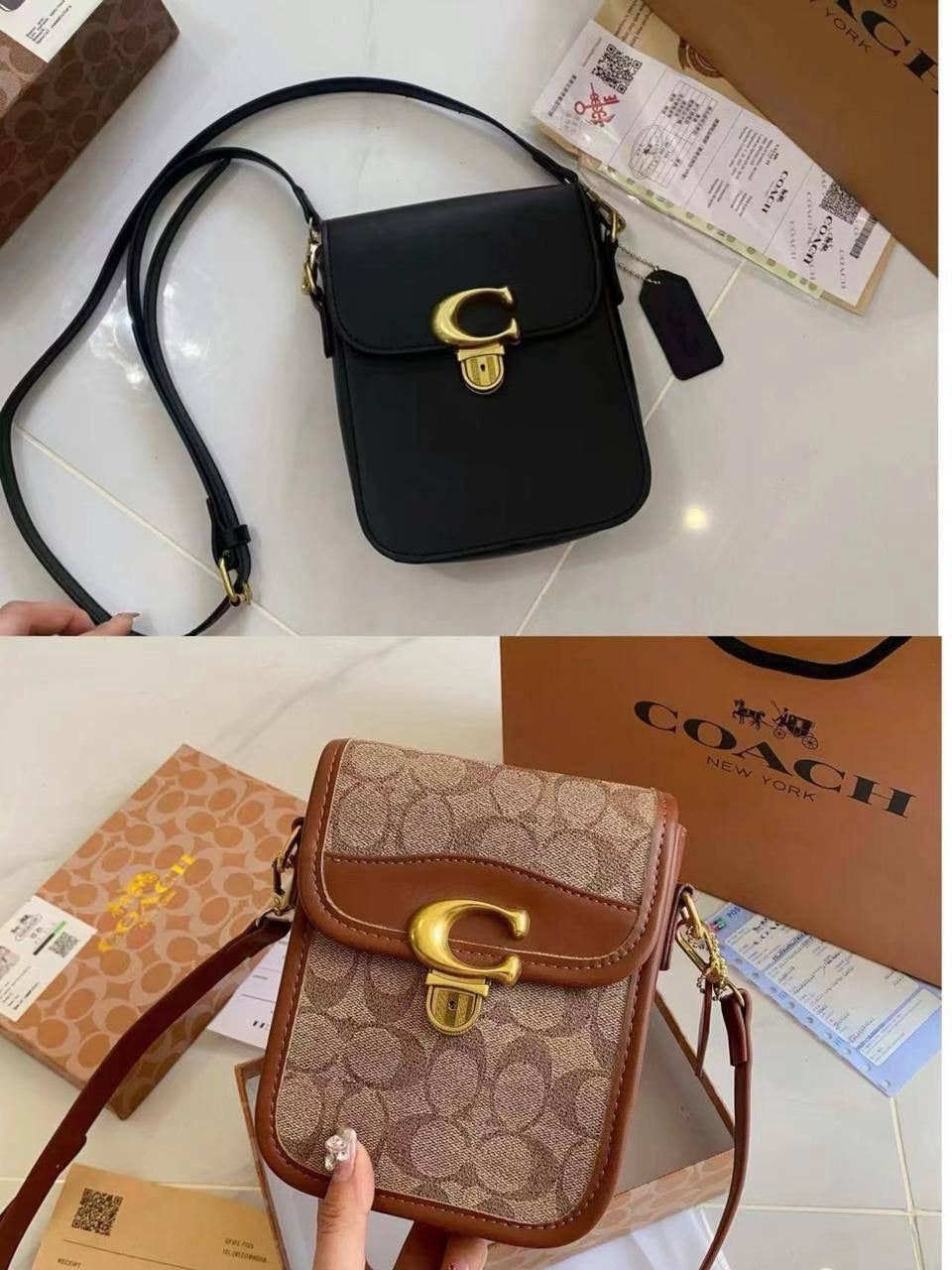 Coach
Phone bag 
With box 
🎁🎁🎁
60 dhs🇦🇪
Zain17
♥️♥️♥️