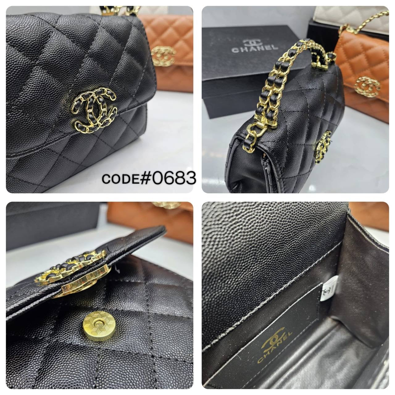 Chanel  mini BAG
ᴛᴏᴘ ɢᴏʟᴅ ᴄʜᴀɪɴ ʜᴀɴᴅʙᴀɢ
ᴄᴀᴠɪᴀʀ ʟᴇᴀᴛʜᴇʀ ᴍᴀᴛᴇʀɪᴀʟ
sɪᴢᴇ : 16 cm
ᴡɪᴛʜ BOX
🎁🎁🎁
75 dhs🇦🇪
Zain31
♥️♥️♥️