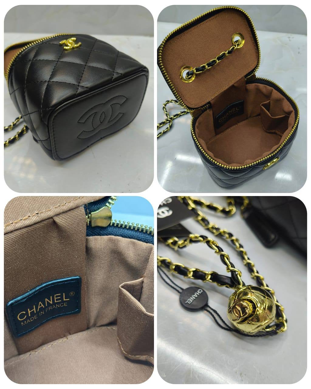 CHANEL ᴍɪɴɪ ᴠᴀɴɪᴛʏ
sʟɪɴɢ ᴄʀᴏssʙᴀɢ
ɢᴏʟᴅ ʜᴀʀᴅᴡᴀʀᴇ
sɪᴢᴇ : 11.5 cm
ᴡɪᴛʜ BOX
🎁🎁🎁
70 dhs🪙
Zain31
♥️♥️♥️