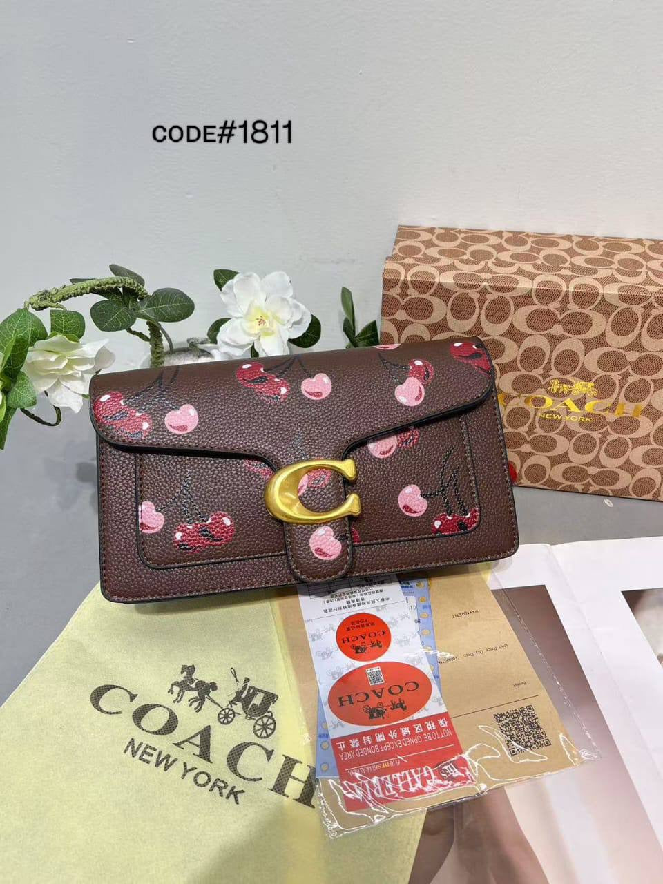 Coach ᴛᴀʙʙʏ
sʜᴏᴜʟᴅᴇʀ ʙᴀɢ
CHERRY DESIGN
ᴡɪᴛʜ ʟᴏɴɢ ʙᴇʟᴛ sᴛʀᴀᴘ
sɪᴢᴇ : 26 cm
ᴡɪᴛʜ BOX
🎁🎁🎁
75 dhs🇦🇪
Zain31
♥️♥️♥️