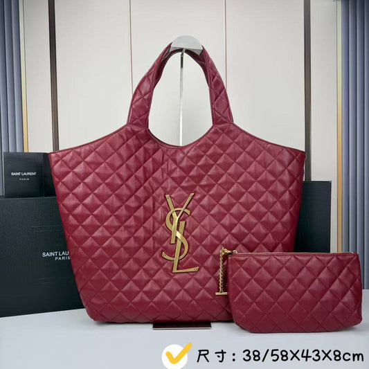 YSL 
ICARE in leather material 3 available premium quality 
300 dhs🇦🇪
#58cm
Zain228
♥️♥️♥️
