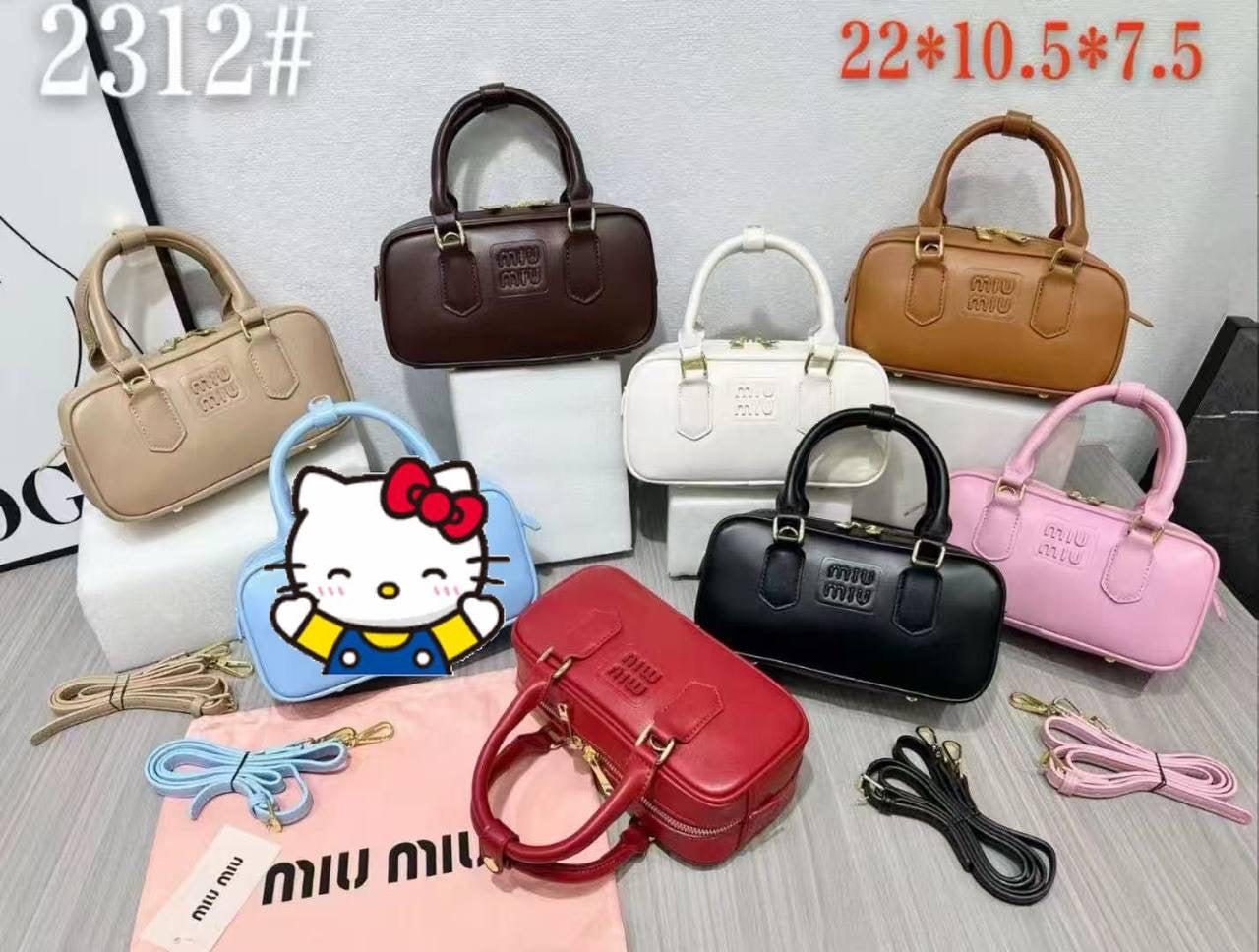 Miu Miu 
good quality, 
comes with box, 🎁
size  23* 13 cm 
100 dhs🇦🇪
Zain12
♥️♥️♥️