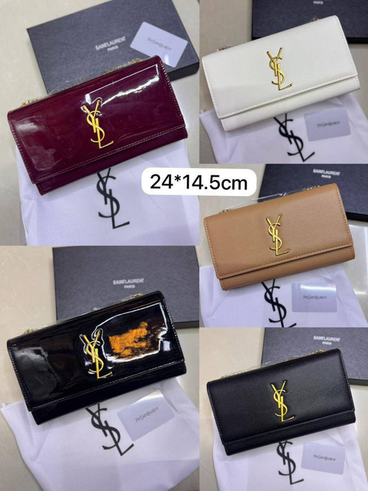 Ysl Kate
Size : 24 * 14.5 * 5.5  cm
95 dhs🇦🇪
with box 🎁
Zain115
♥️♥️♥️