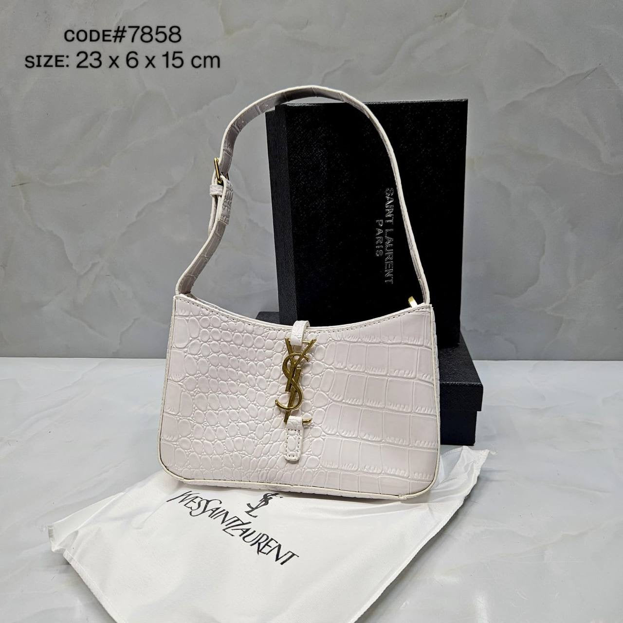 YSL - SAINT LAURENT
5A7 ᴄʀᴏᴄᴏᴅɪʟᴇ ʟᴇᴀᴛʜᴇʀ
sʜᴏᴜʟᴅᴇʀ ʜᴀɴᴅ ʙᴀɢ
sɪᴢᴇ: 23 cm
ᴡɪᴛʜ BOX
🎁🎁🎁
70 dhs🇦🇪
Zain31
♥️♥️♥️