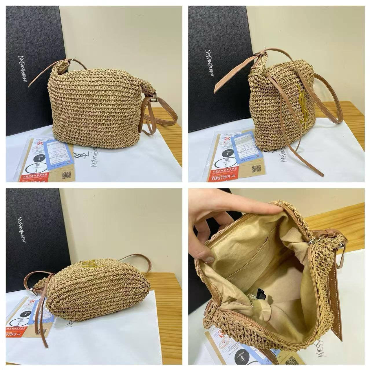 YSL
30*26*13cm
With box 
🎁🎁🎁
115 dhs🪙
Zain17
♥️♥️♥️