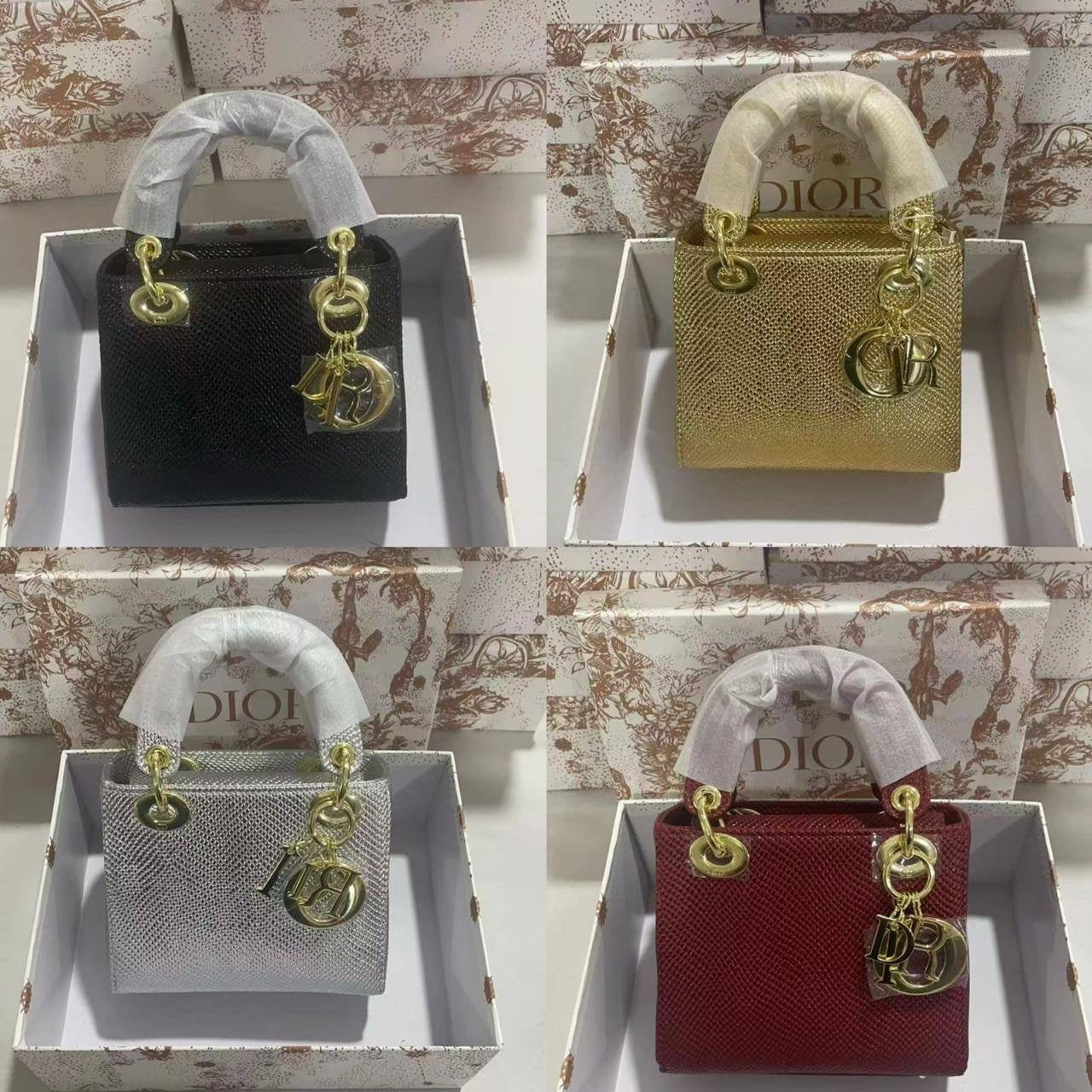 Lady Dior rare materials
Size : 18 * 14 * 7 cm
120 dhs🇦🇪
with box 
🎁🎁🎁
Zain115
♥️♥️♥️