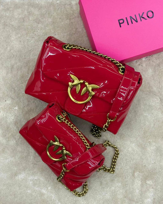 PINKO 
GOOD QUALITY 💯
2 SIZING 
20 CM AND 25 CM 
95 dhs🇦🇪
WITH BOX
🎁🎁🎁
Zain28
♥️♥️♥️