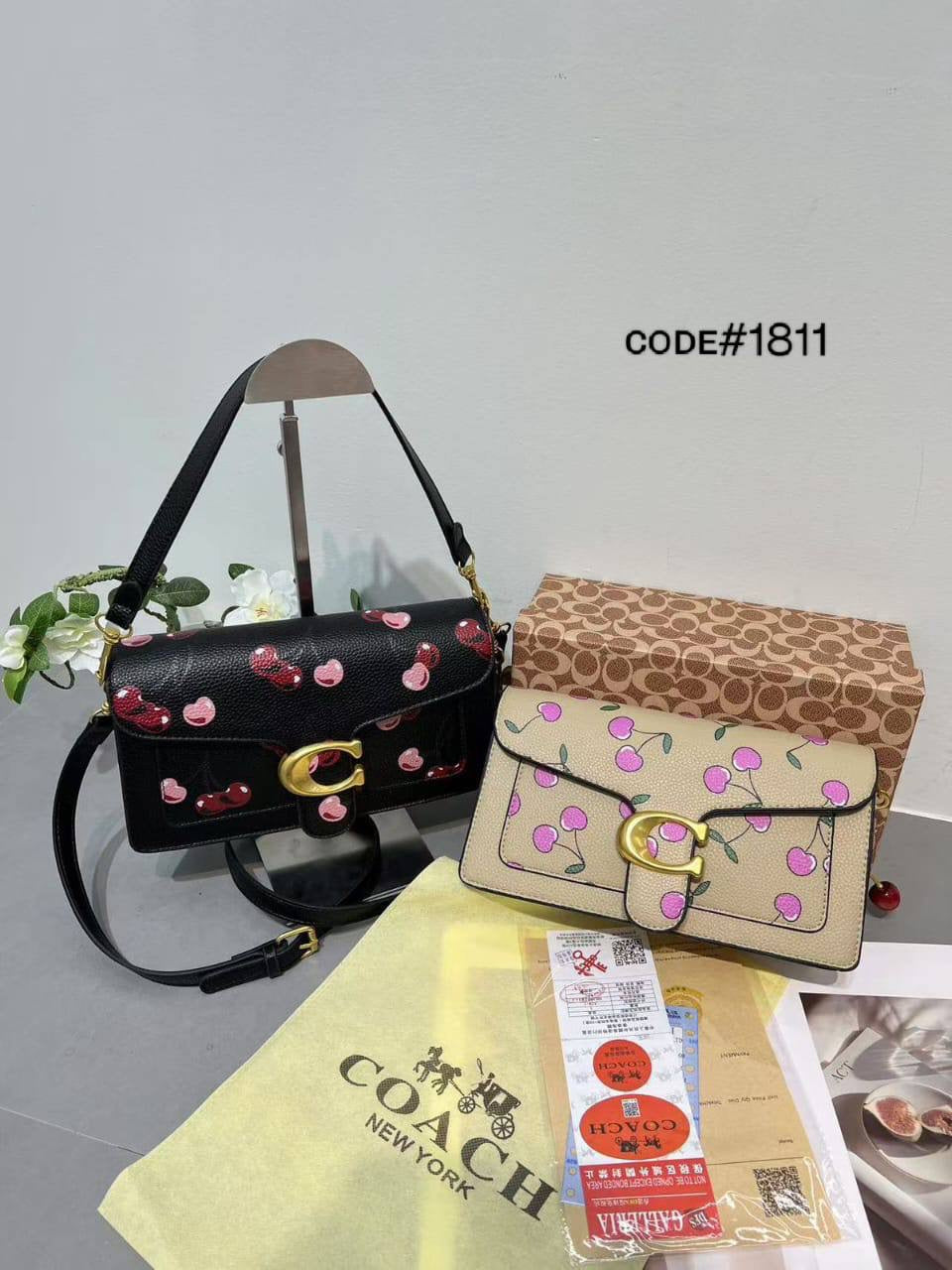 Coach ᴛᴀʙʙʏ
sʜᴏᴜʟᴅᴇʀ ʙᴀɢ
CHERRY DESIGN
ᴡɪᴛʜ ʟᴏɴɢ ʙᴇʟᴛ sᴛʀᴀᴘ
sɪᴢᴇ : 26 cm
ᴡɪᴛʜ BOX
🎁🎁🎁
75 dhs🇦🇪
Zain31
♥️♥️♥️