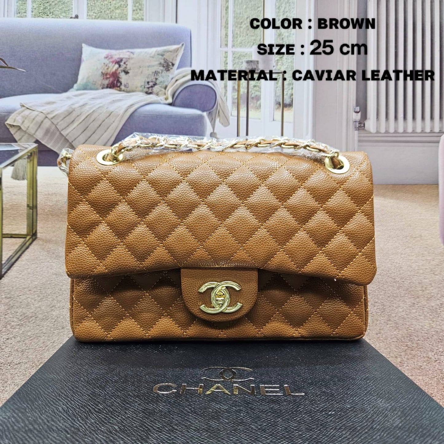 Chanel ᴄʟᴀssɪᴄ
ᴅᴏᴜʙʟᴇ ғʟᴀᴘ 
ᴄᴀᴠɪᴀʀ,ʟᴀᴍʙsᴋɪɴ,ɢʟᴏssʏ
 ʟᴇᴀᴛʜᴇʀ ᴍᴀᴛᴇʀɪᴀʟ
sɪᴢᴇ : 25 cm
ᴡɪᴛʜ BOX
🎁🎁🎁
95 dhs🇦🇪
Zain31
♥️♥️♥️