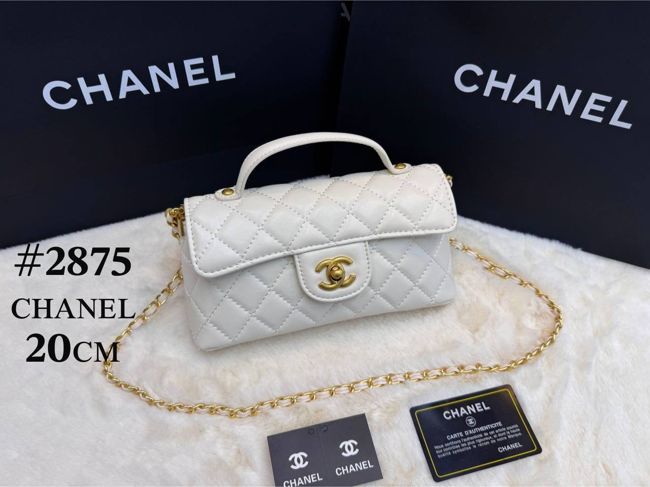Chanel ᴛᴏᴘ ʜᴀɴᴅʟᴇ
ᴡɪᴛʜ ʙᴏx
🎁🎁🎁
ʟᴀᴍʙsᴋɪɴ ᴍᴀᴛᴇʀɪᴀʟ 
sɪᴢᴇ:20ᴄᴍ
90 dhs🇦🇪
Zain56
♥️♥️♥️