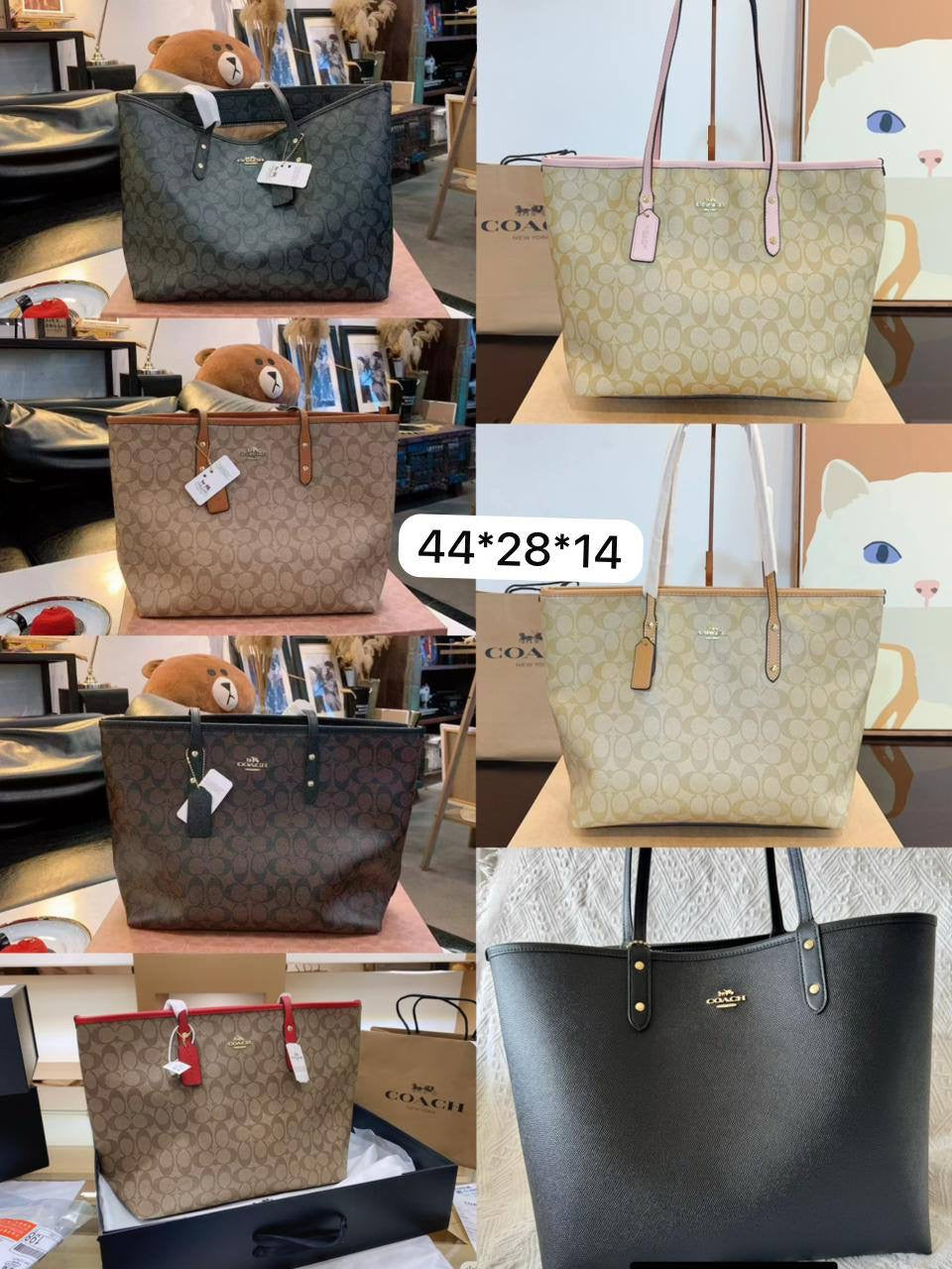 Coach Tote
Size : 33 * 27 cm
100 dhs🇦🇪
with box 
🎁🎁🎁
Zain115
♥️♥️♥️