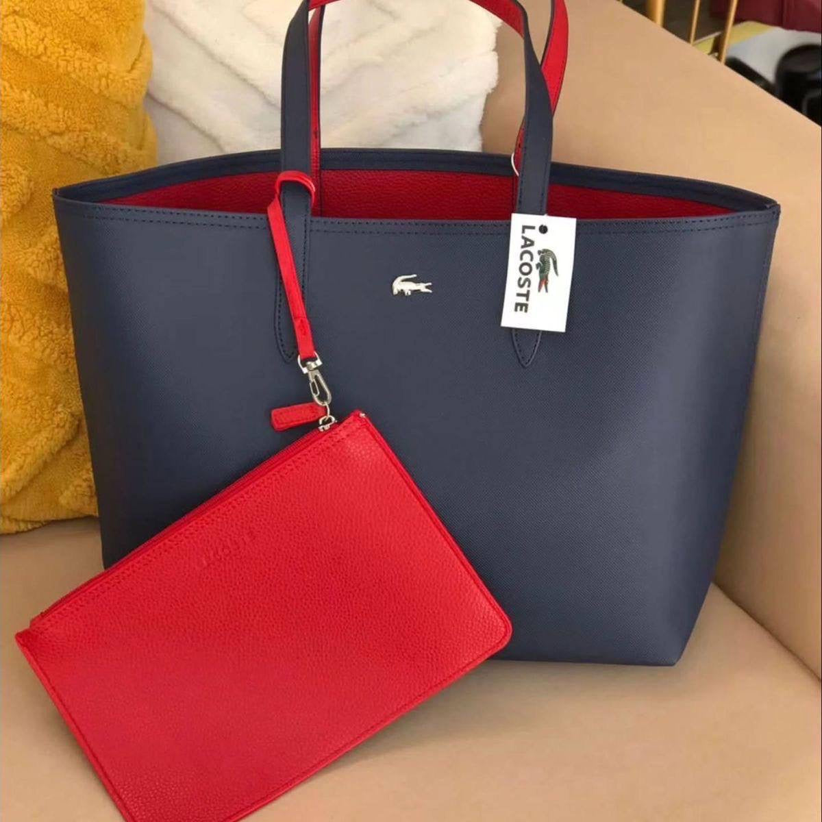 Lacoste
New crocodile double bread, 
good quality, 
size 46 * 30 cm 
75 dhs🇦🇪
Zain12
♥️♥️♥️