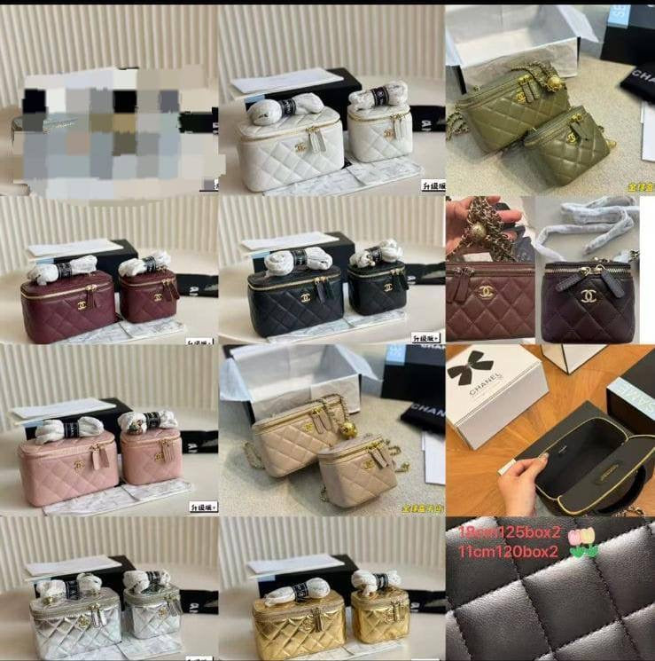 CHANEL Vanity Bag
Master quality
17Cm 
with box🎁
200 dhs🇦🇪
11Cm 
with box🎁
170 dhs🇦🇪
Zain95
♥️♥️♥️