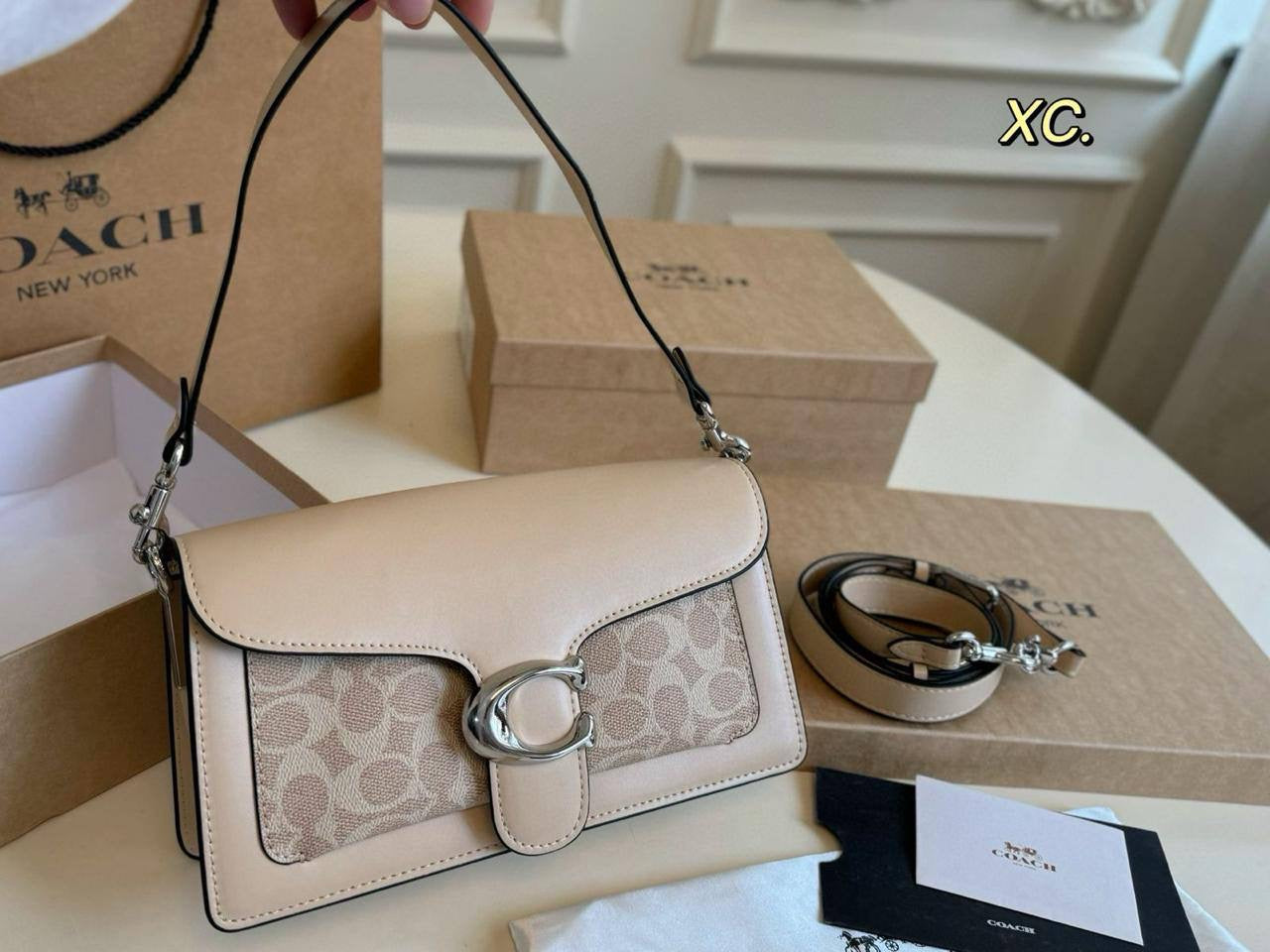 Coach Tabby 
Size : 26 * 14 * 8 cm
95 dhs🇦🇪
with box🎁
Zain115
♥️♥️♥️