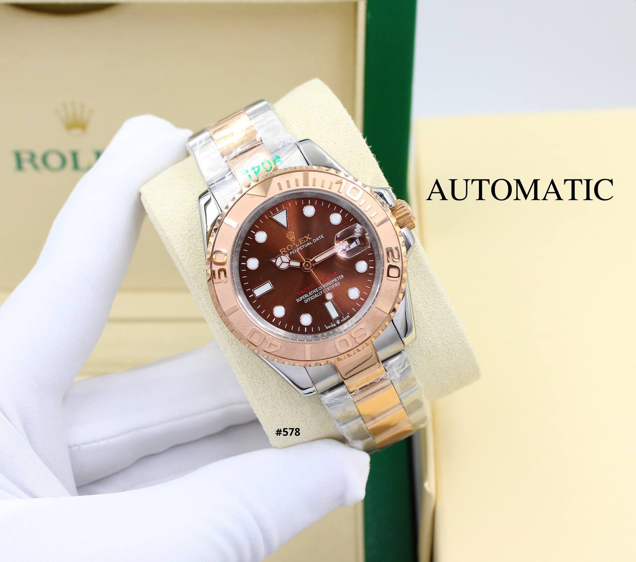 ROLEX GOOD QUALITY AUTOMATIC 41MM
220 dhs🪙💕
Zain58
♥️♥️♥️