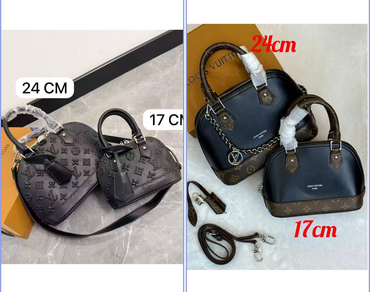 LV
GOOD QUALITY 2 BOX 📦
🔥24 CM 130 DHS🇦🇪🇦🇪
🔥17 CM 120 DHS🇦🇪🇦🇪
Zain28
♥️♥️♥️