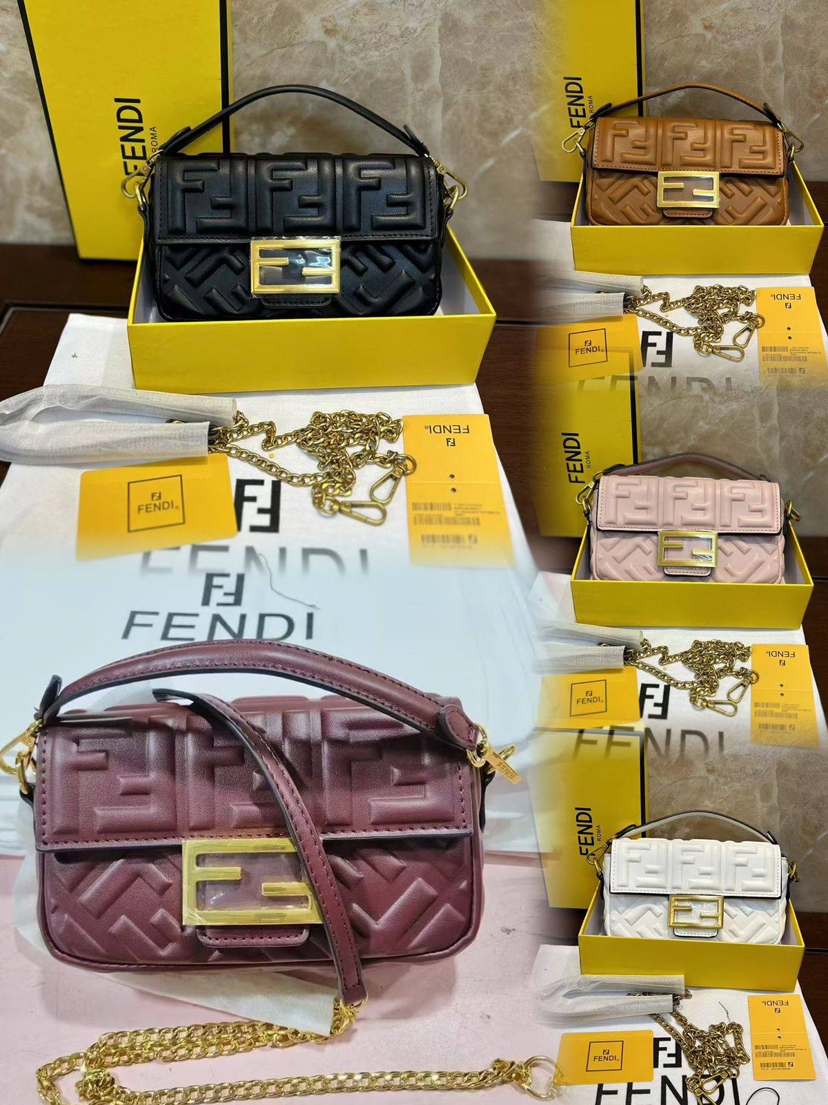 Fendi
95 dhs❣️
size:20cm
Good-quality
with box🎁🎁🎁
Zain35
♥️♥️♥️