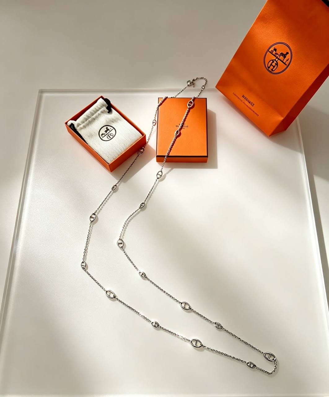 Hermes
Stainless steel 💯
Long Necklace ❤️🔥
Size available 👇
160cm✨
120cm✨
Non tarnish 💯
With same original boxes 📦
55 dhs🇦🇪🇦🇪
Zain216
♥️♥️♥️