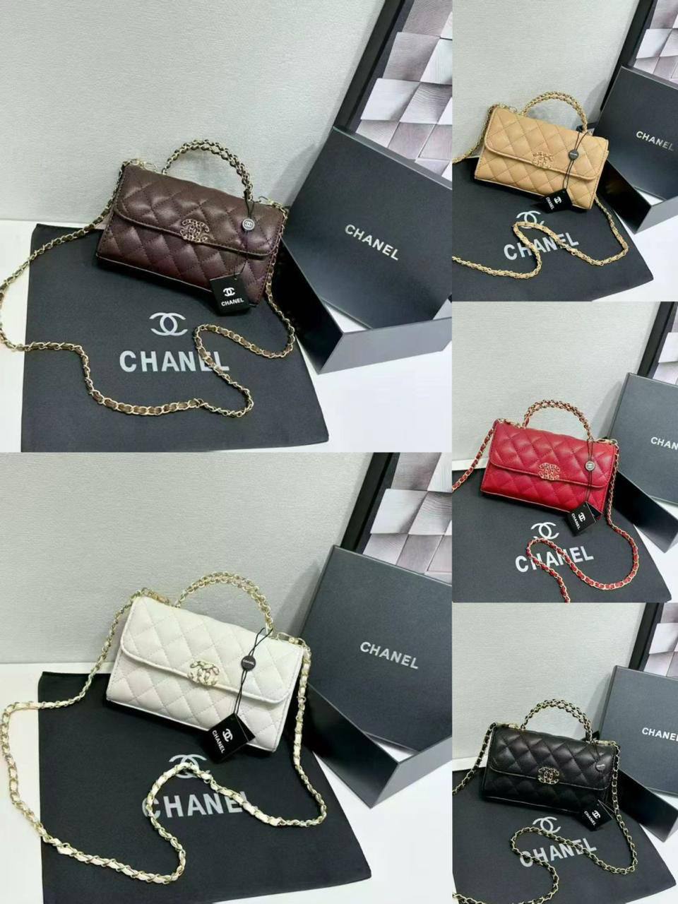 Chanel
19*12*6 cm
With box
🎁🎁🎁
95 dhs🗽
Zain17
♥️♥️♥️
