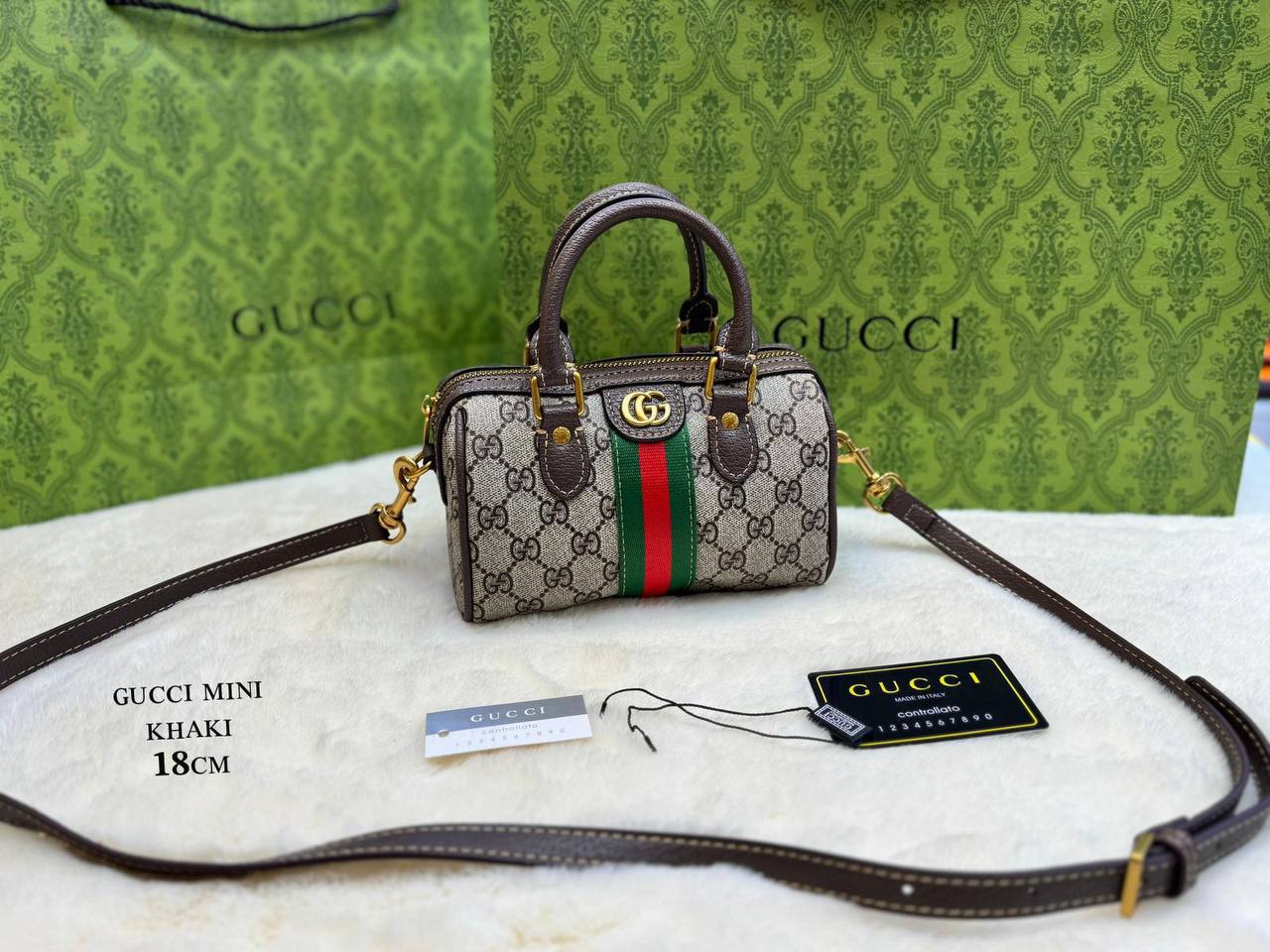 ɢᴜᴄᴄɪ ᴏᴘʜɪᴅɪᴀ ʙᴏsᴛᴏɴ ʙᴀɢ 
ʟᴏɴɢ sᴛʀᴀᴘ ᴀᴅᴊᴜsᴛᴀʙʟᴇ ʀᴇᴍᴏᴠᴀʙʟᴇ   ɢᴏʟᴅ ᴛᴏɴᴇ ʜᴀʀᴅᴡᴀʀᴇ 
ᴡɪᴛʜʙᴏx
🎁🎁🎁
ʟᴇᴀᴛʜᴇʀ 
sɪᴢᴇ:18ᴄᴍ
95 dhs🪙
Zain56
♥️♥️♥️