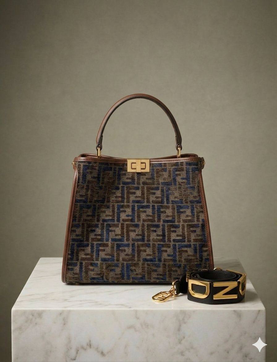 FENDI Peekaboo Bag
In Zucca Jacquard
Canvas Material
With Belt strap Gold Logo
No BOX
Size : 30 cm
100 dhs🇦🇪🇦🇪
Zain239
♥️♥️♥️