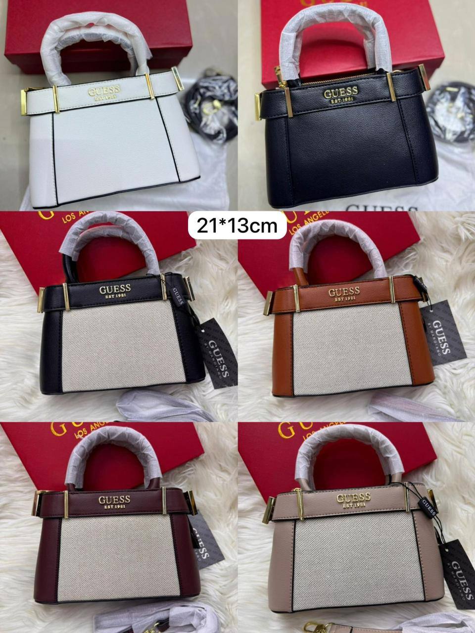 🌹 Guess Hanbag
1⃣️ First quality +🎁
size : 21 * 13 * 7 cm
100 dhs✅
with box 🎁
Zain115
♥️♥️♥️