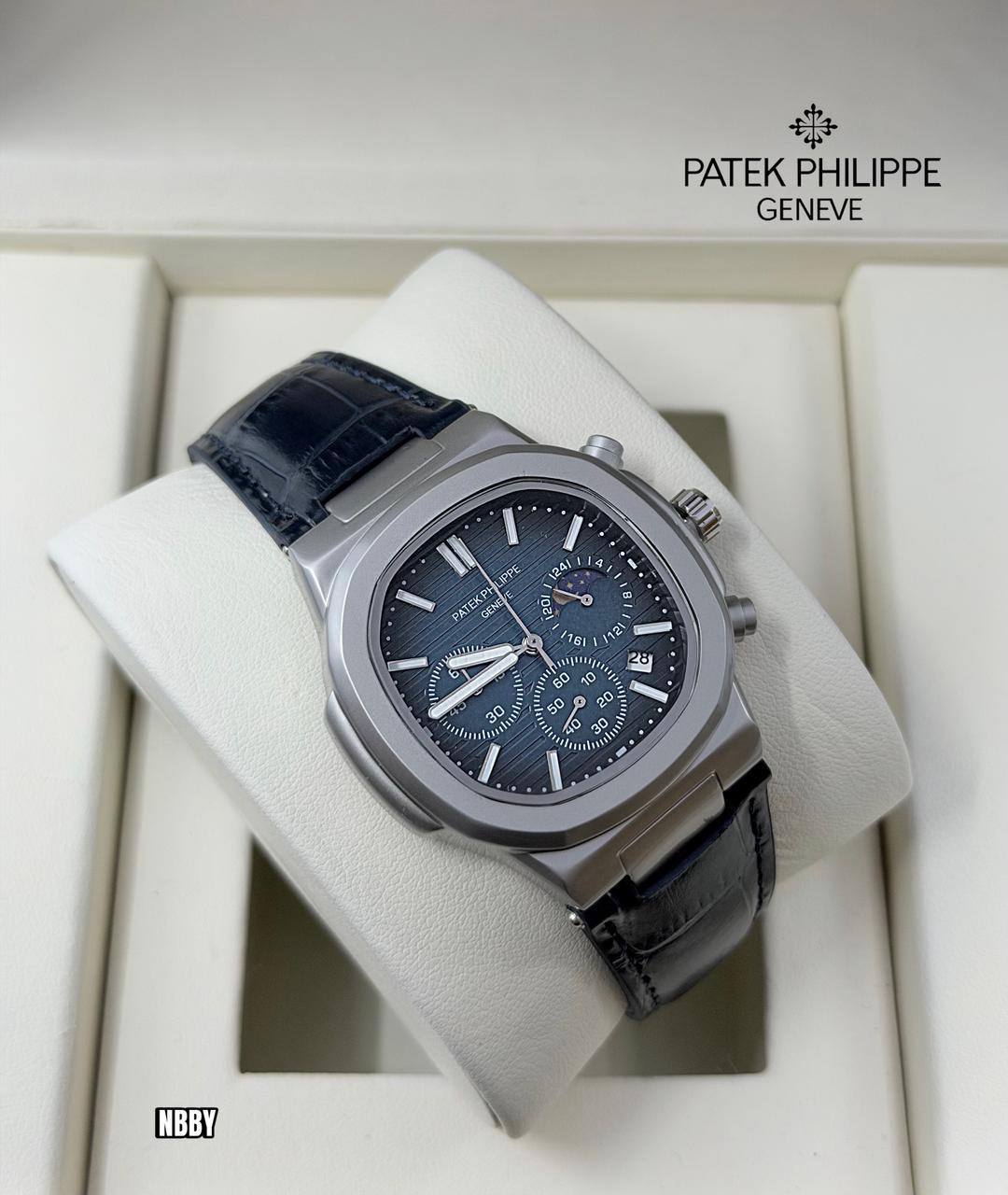 PATEK PHILIPPE
*Mat finish metal*
*Chronograph working*
115 dhs
*Battery*
Zain29
♥️♥️♥️