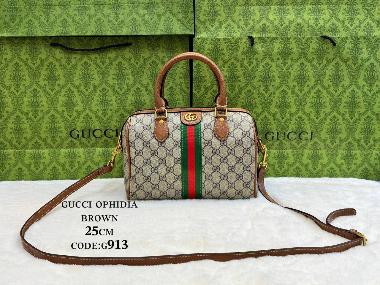 ɢᴜᴄᴄɪ ᴏᴘʜɪᴅɪᴀ ɢᴏʟᴅ ʜᴀʀᴅᴡᴀʀᴇ  ʜᴀɴᴅʙᴀɢ/ʟᴏɴɢ sᴛʀᴀᴘ
ᴡɪᴛʜᴏᴜᴛ ʙᴏx
ʟᴇᴀᴛʜᴇʀ 
sɪᴢᴇ:25ᴄᴍ
95 dhs🪙
Zain56
♥️♥️♥️