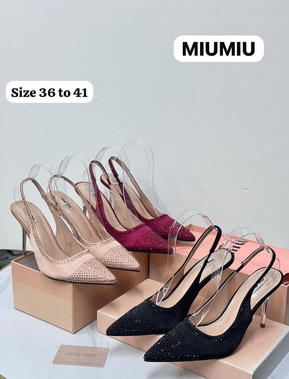 Miu Miu
💯𝙃𝙞𝙜𝙝 𝙌𝙪𝙖𝙡𝙞𝙩𝙮
Size 36-37-38-39-40-41
100 dhs✅
Zain86
♥️♥️♥️