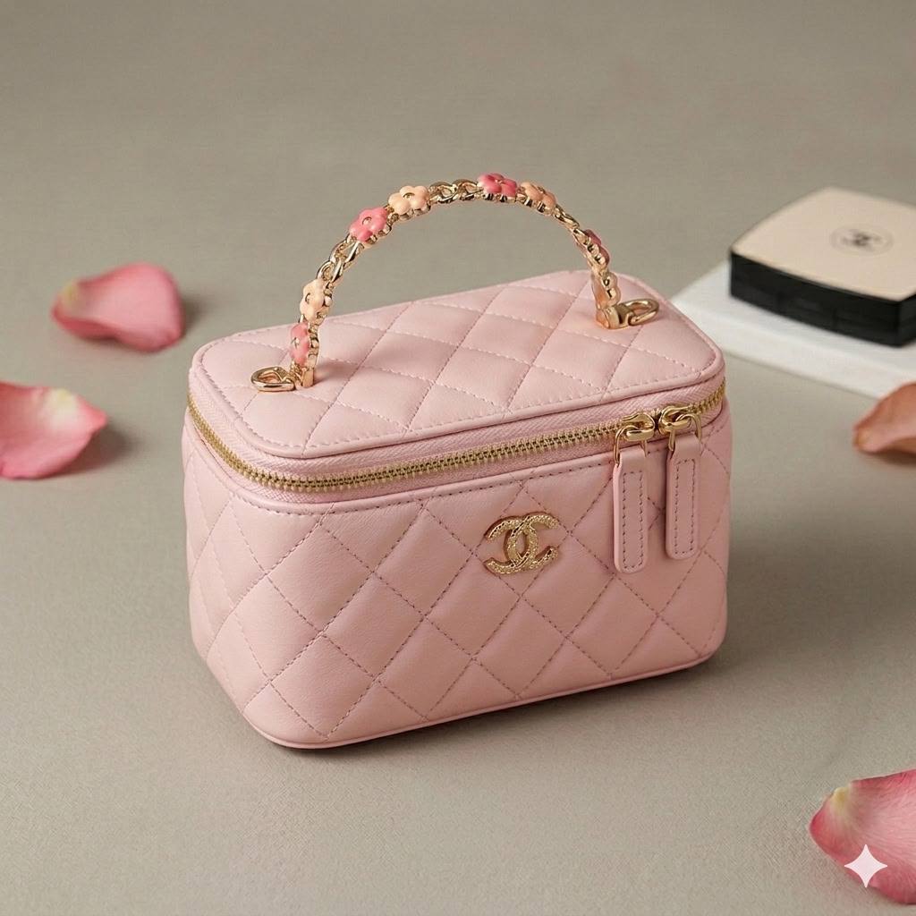 CHANEL Top Handle
Vanity Flower design
Lambskin Leather Material
With Mirror inside
With BOX🎁
Size : 18 cm
110 dhs✅
Zain239
♥️♥️♥️