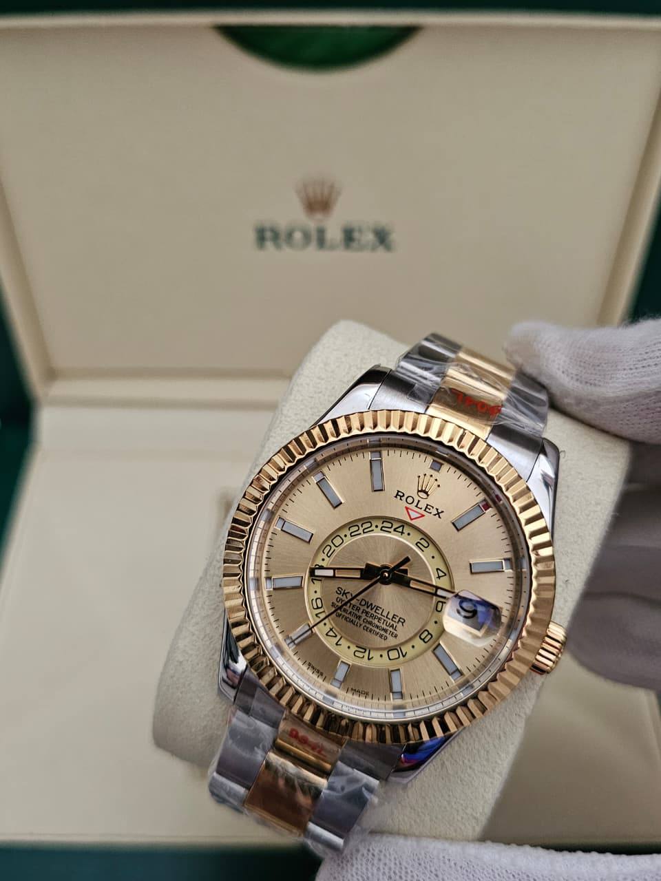 *♛ROLEX♛*
Rolex
ROLEX SKY DWELLER (*DIW*)
Swiss Movement🇨🇭
Water Resistant 💧
Sapphire Crystal
Super Master Quality
With Original Box 📦🛍️
For Price 👇 WhatsApp✅
0568585901
0507557372
0552275751 Owner Zain 👌
Zain282
♥️♥️♥️
