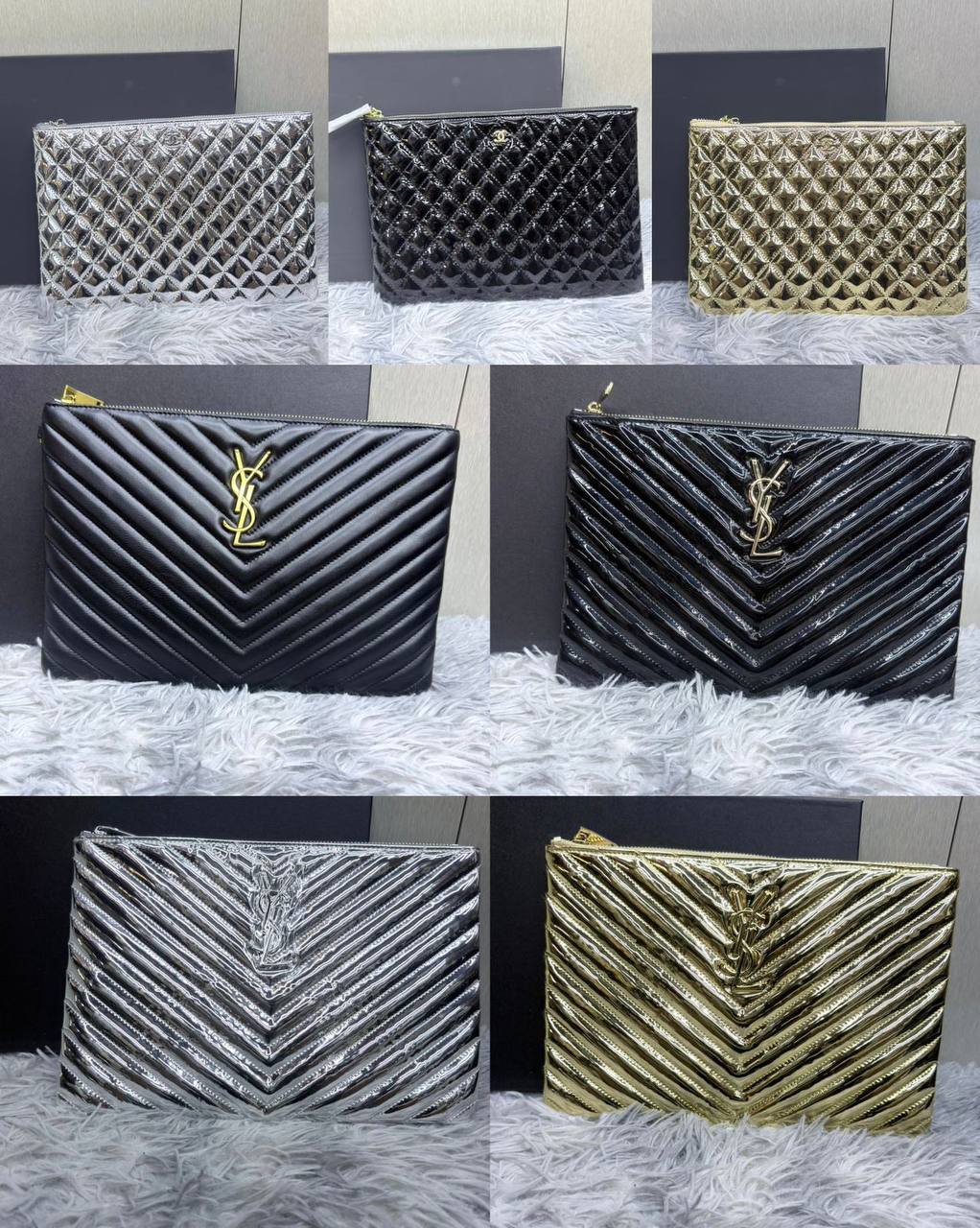 YSL - Chanel
Size 30x21cm
170 dhs✅
With box
🎁🎁🎁
Zain189
♥️♥️♥️