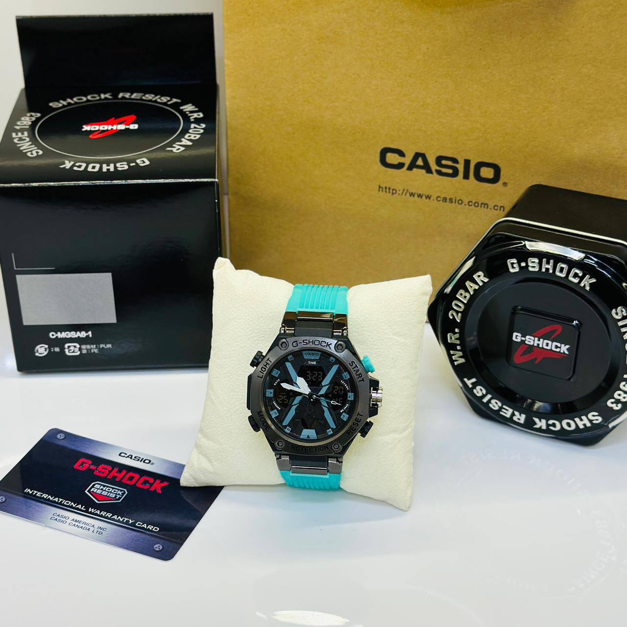 G SHOCK
GOOD QUALITY 
50 dhs🪙
WITHBOX PAPER BAG 💼
🎁🎁🎁
Zain40
♥️♥️♥️