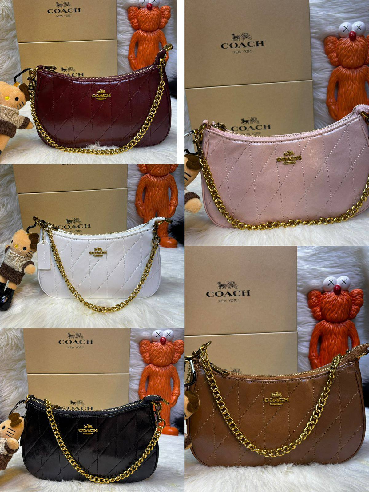 Coach
good quality, comes
with box,
🎁🎁🎁
size... 25 * 14 cm
90 dhs❣️
Zain12
♥️♥️♥️