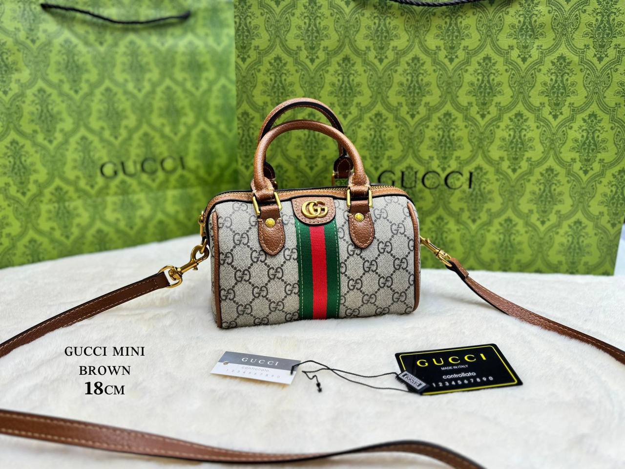 ɢᴜᴄᴄɪ ᴏᴘʜɪᴅɪᴀ ʙᴏsᴛᴏɴ ʙᴀɢ 
ʟᴏɴɢ sᴛʀᴀᴘ ᴀᴅᴊᴜsᴛᴀʙʟᴇ ʀᴇᴍᴏᴠᴀʙʟᴇ   ɢᴏʟᴅ ᴛᴏɴᴇ ʜᴀʀᴅᴡᴀʀᴇ 
ᴡɪᴛʜʙᴏx
🎁🎁🎁
ʟᴇᴀᴛʜᴇʀ 
sɪᴢᴇ:18ᴄᴍ
95 dhs🪙
Zain56
♥️♥️♥️