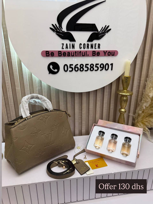 Offer 🎁
130 dhs
Lv bag
Perfume box
Zaincornerstore
اطلبوها من الوتس المثبت في الأعلى👆🏻👆🏻
تواصلو معنا 👈🏻 Zain
For order WhatsApp pinned 👆🏻
♥️♥️♥️