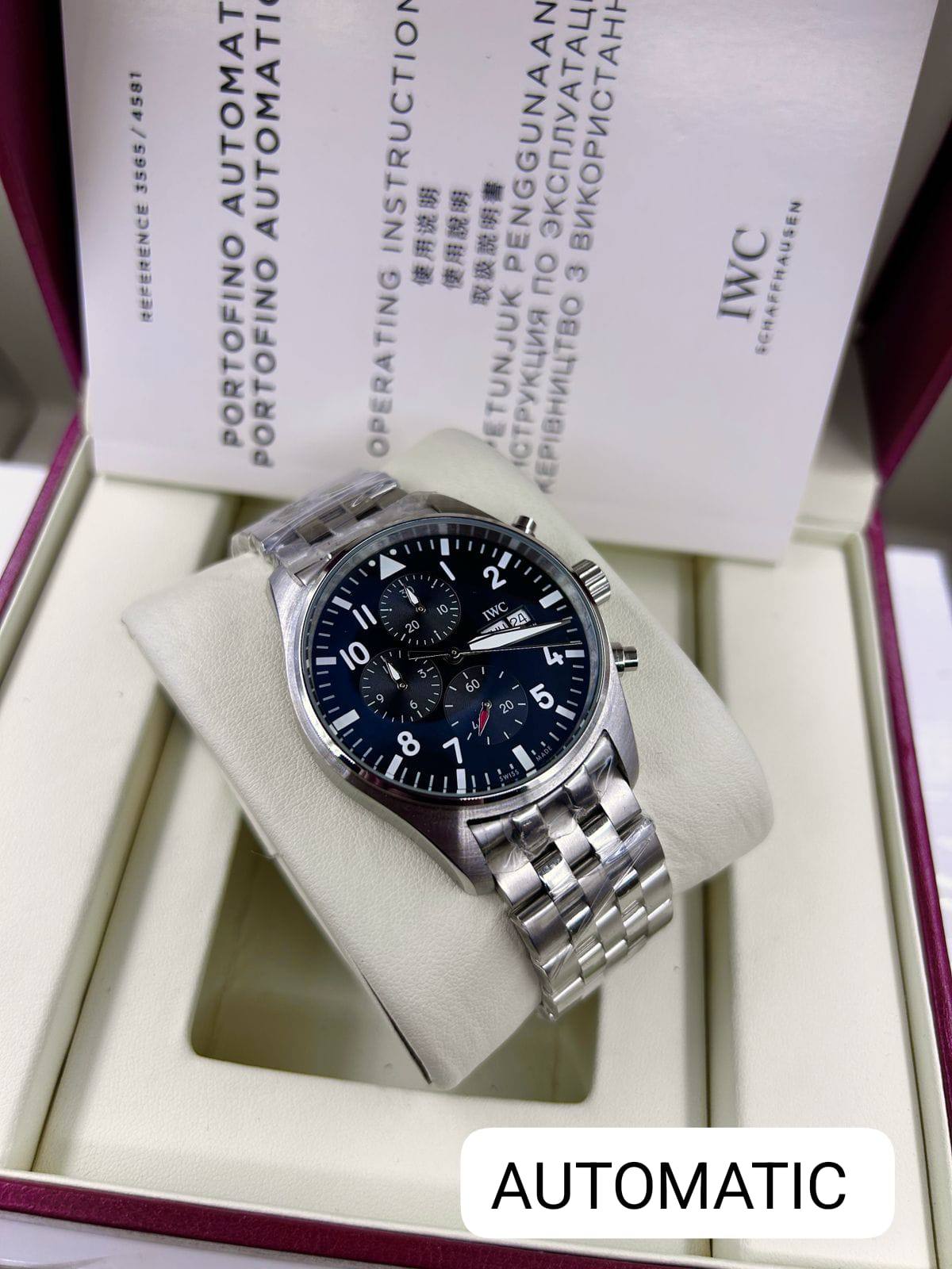 IWC WATCH MEN ⌚️
*AUTOMATIC*
450 dhs❣️
*Good quality*
Zain29
♥️♥️♥️