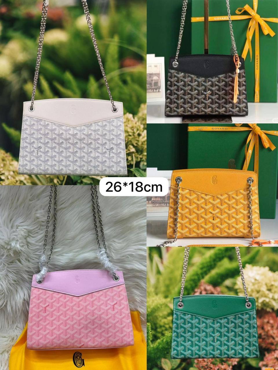🎉 Offer 🎊 Goyard Rouette
1️⃣ First quality
Size : 26 * 18 cm
80 dhs✅
Zain115
♥️♥️♥️