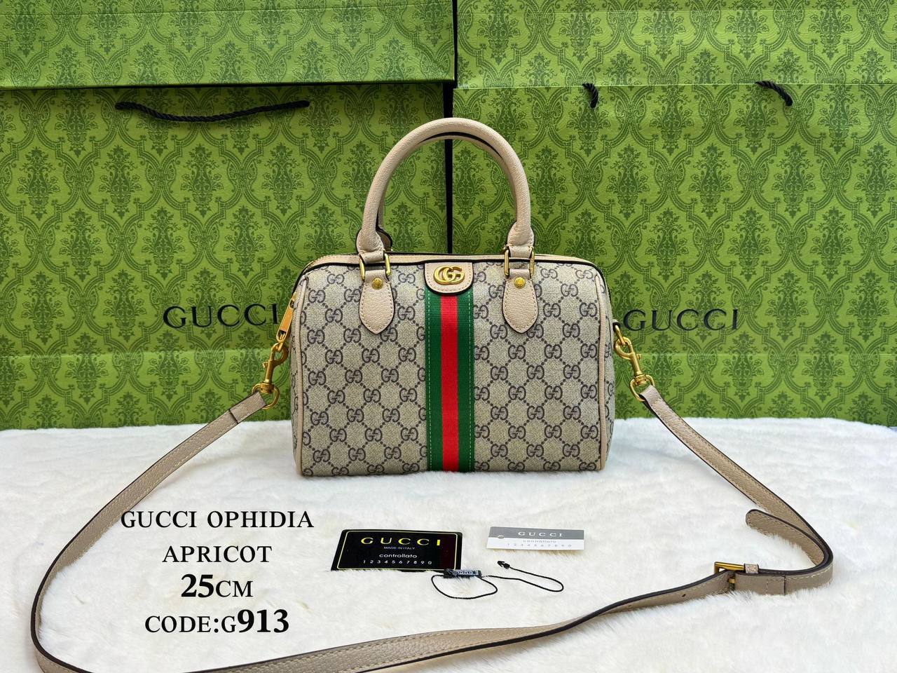 ɢᴜᴄᴄɪ ᴏᴘʜɪᴅɪᴀ ɢᴏʟᴅ ʜᴀʀᴅᴡᴀʀᴇ  ʜᴀɴᴅʙᴀɢ/ʟᴏɴɢ sᴛʀᴀᴘ
ᴡɪᴛʜᴏᴜᴛ ʙᴏx
ʟᴇᴀᴛʜᴇʀ 
sɪᴢᴇ:25ᴄᴍ
95 dhs🪙
Zain56
♥️♥️♥️