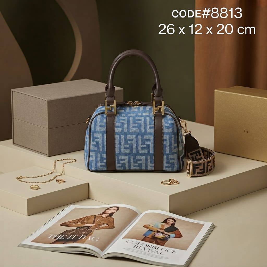 Fendi ʙᴏsᴛᴏɴ ʙᴀɢ
FF ᴊᴀᴄǫᴜᴀʀᴅ ғᴀʙʀɪᴄ
ᴡɪᴛʜ ʟᴏɴɢ ᴛʀɪᴍ ʙᴇʟᴛ sᴛʀᴀᴘ
sɪᴢᴇ : 26 cm
80 dhs💛
Zain31
♥️♥️♥️