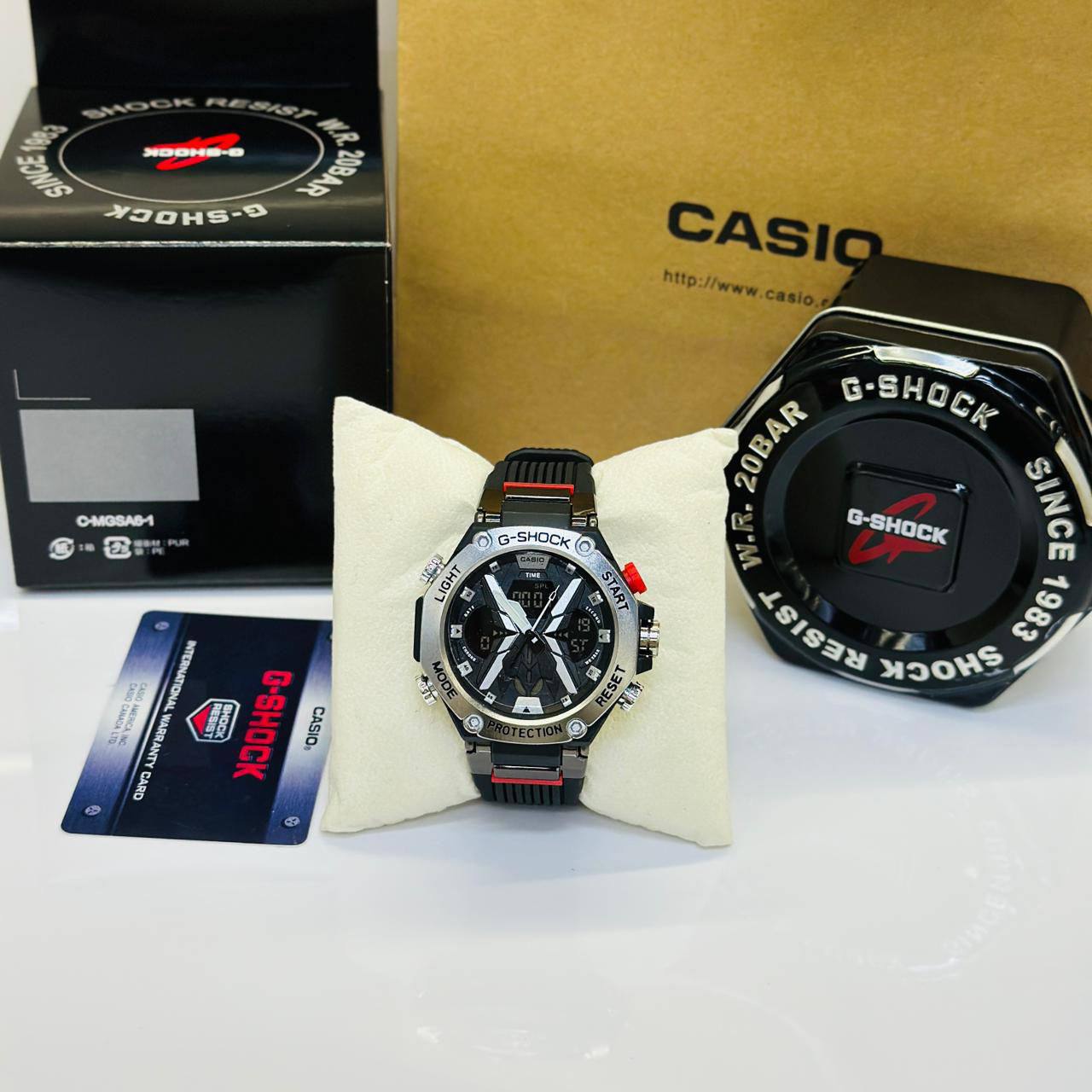 G SHOCK
GOOD QUALITY 
50 dhs🪙
WITHBOX PAPER BAG 💼
🎁🎁🎁
Zain40
♥️♥️♥️