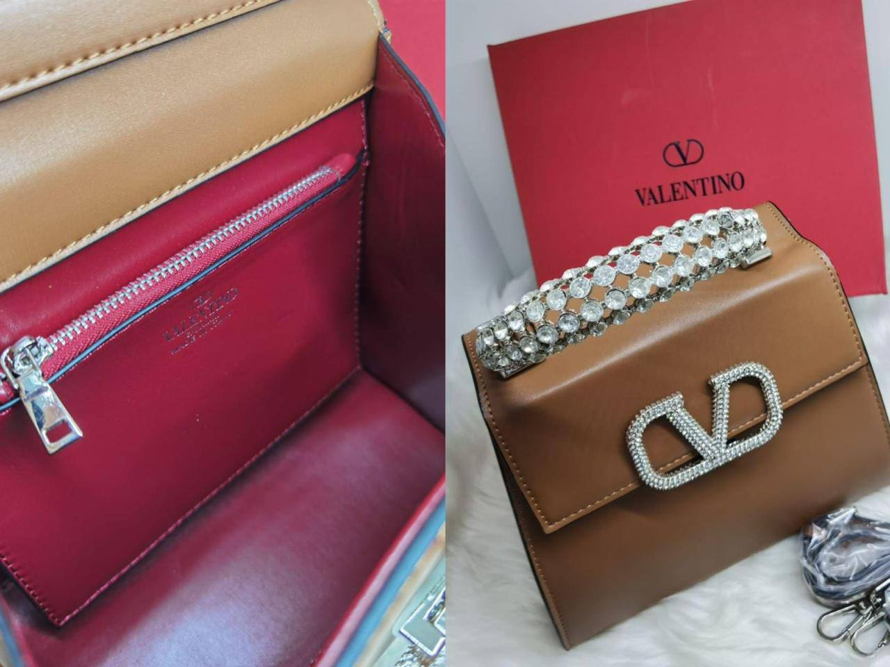 🎊Big Offer 🎉
💎Valentino V Sling
1⃣️First quality
Size : 26 *19 cm
Offer price
75 dhs🪙🌺
with box 🎁
Limit Stock
Zain115
♥️♥️♥️