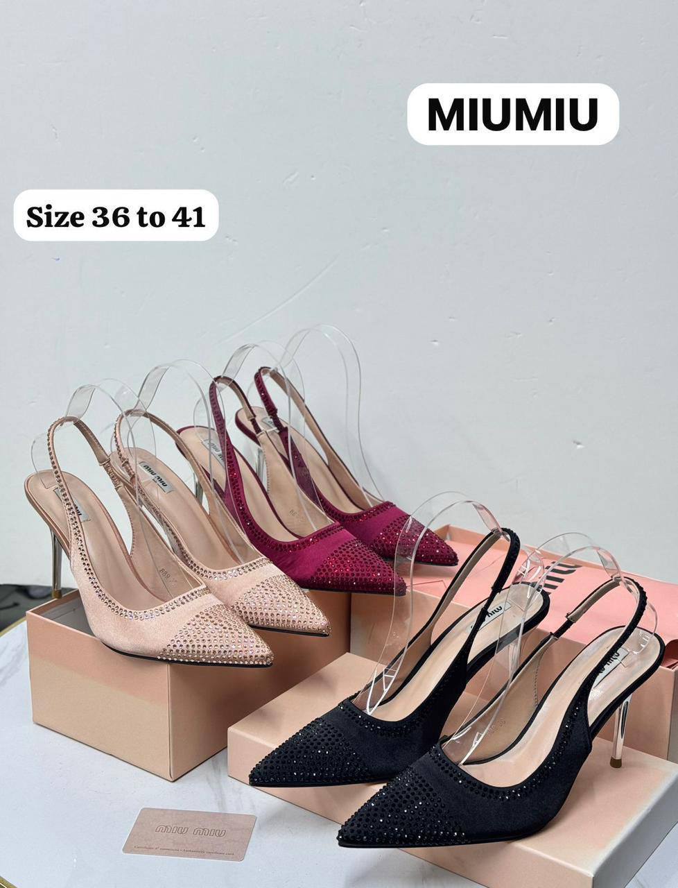 Miu Miu -𝟗𝐜𝐦
💯high quality
Size 36-37-38-39-40-41
110 dhs✅
Zain86
♥️♥️♥️
