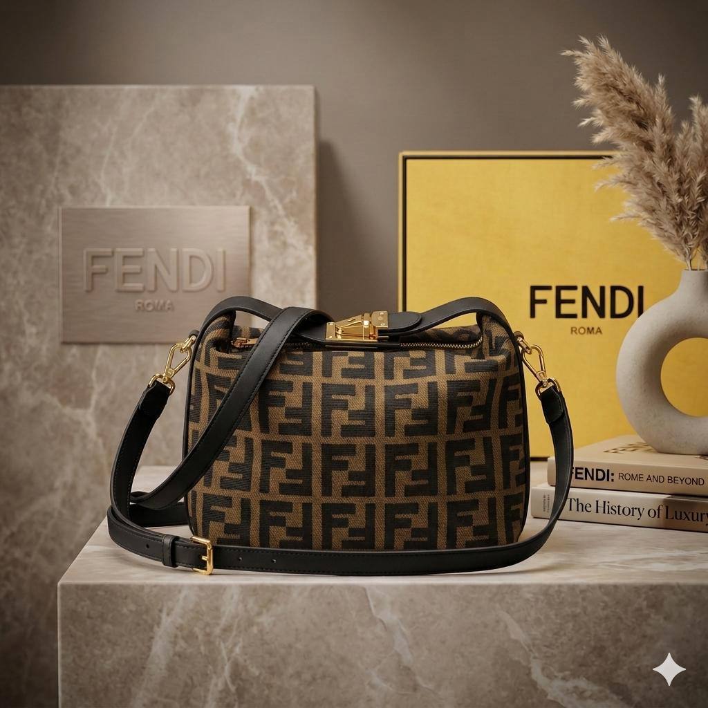FENDI Zucca Vanity
Top Handle Cross bag
Jacquard FF Canvas material
Gold Hardware
With long Belt strap
With BOX
Size: 22cm
80 dhs🇦🇪🇦🇪
Zain239
♥️♥️♥️