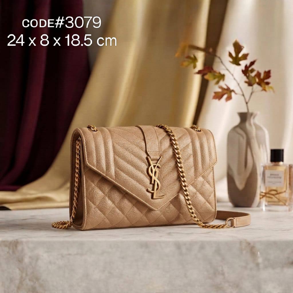 YSL - Yves Saint Laurent
ᴇɴᴠᴇʟᴏᴘᴇ sʟɪɴɢ ʙᴀɢ
ᴄᴀᴠɪᴀʀ ɢʀᴀɪɴᴇᴅ ʟᴇᴀᴛʜᴇʀ
ᴅɪғғᴇʀᴇɴᴛ ʜᴀʀᴅᴡᴀʀᴇ
sɪᴢᴇ : 24 cm
ᴡɪᴛʜ BOX
90 dhs🇦🇪🇦🇪
Zain31
♥️♥️♥️