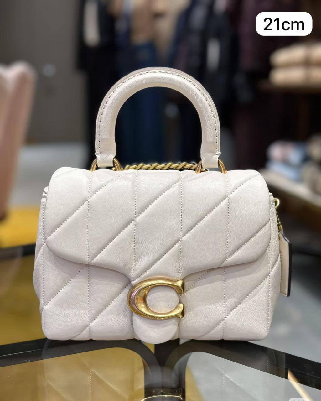 💗 Coach Tabby
1️⃣ First quality +🎁
Size : 21 * 16 cm
85 dhs🇦🇪🇦🇪
with box 🎁
Zain115
♥️♥️♥️