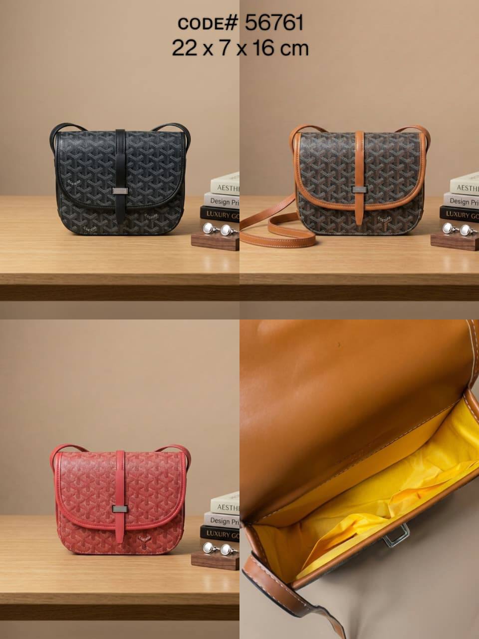 GOYARD ʙᴇʟᴠᴇᴅᴇʀᴇ
ᴍᴇssᴇɴɢᴇʀ ғʟᴀᴘ ʙᴀɢ
ɢᴏʏᴀʀᴅɪɴᴇ ᴄᴏᴀᴛᴇᴅ ᴄᴀɴᴠᴀs
ʟᴇᴀᴛʜᴇʀ ᴛʀɪᴍ
ᴡɪᴛʜ ʟᴏɴɢ ʙᴇʟᴛ sᴛʀᴀᴘ
sɪᴢᴇ: 22 cm
65 dhs✅
Zain31
♥️♥️♥️