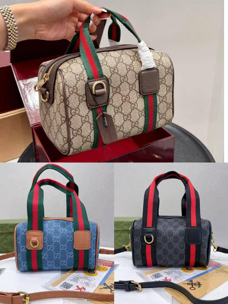 GUCCI
90 dhs🪙🌨️
size 20×13×13cm
withbox
🎁🎁🎁
Zain04
♥️♥️♥️