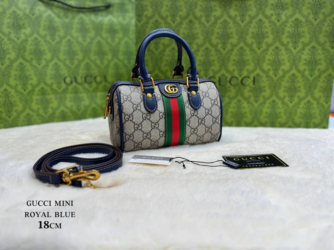 ɢᴜᴄᴄɪ ᴏᴘʜɪᴅɪᴀ ʙᴏsᴛᴏɴ ʙᴀɢ 
ʟᴏɴɢ sᴛʀᴀᴘ ᴀᴅᴊᴜsᴛᴀʙʟᴇ ʀᴇᴍᴏᴠᴀʙʟᴇ   ɢᴏʟᴅ ᴛᴏɴᴇ ʜᴀʀᴅᴡᴀʀᴇ 
ᴡɪᴛʜʙᴏx
🎁🎁🎁
ʟᴇᴀᴛʜᴇʀ 
sɪᴢᴇ:18ᴄᴍ
95 dhs🪙
Zain56
♥️♥️♥️