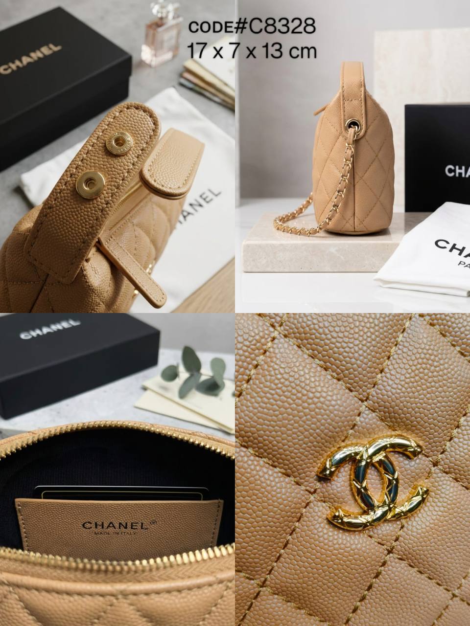 CHANEL ᴍɪɴɪ ʜᴏʙᴏ
ᴄᴀᴠɪᴀʀ ʟᴇᴀᴛʜᴇʀ ᴍᴀᴛᴇʀɪᴀʟ
ᴅᴇᴛᴀᴄʜᴀʙʟᴇ ᴛᴏᴘ ʜᴀɴᴅʟᴇ
ᴡɪᴛʜ ʟᴏɴɢ ᴄʜᴀɪɴ sᴛʀᴀᴘ
sɪᴢᴇ : 17 cm
ᴡɪᴛʜ BOX
🎁🎁🎁
90 dhs✅
Zain31
♥️♥️♥️